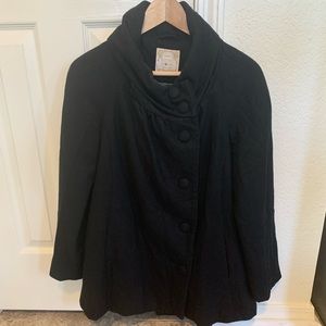 Women’s Black Old Navy Maternity Wool Blend Pea Coat size XS